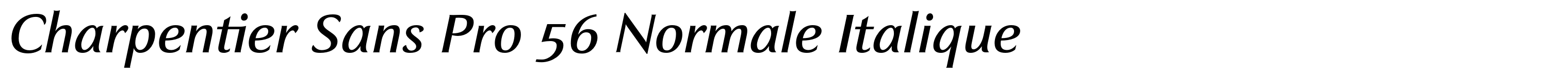 Charpentier Sans Pro 56 Normale Italique